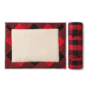 Adam Lippes x Target Plaid Sherpa Travel Pet Bed